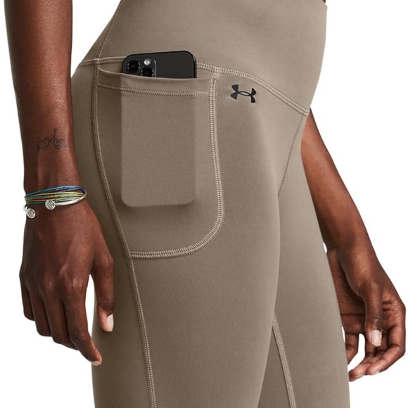 Under Armour UA Motion Flare Pants High Waist Taupe/olive green size M- - Picture 3 of 13